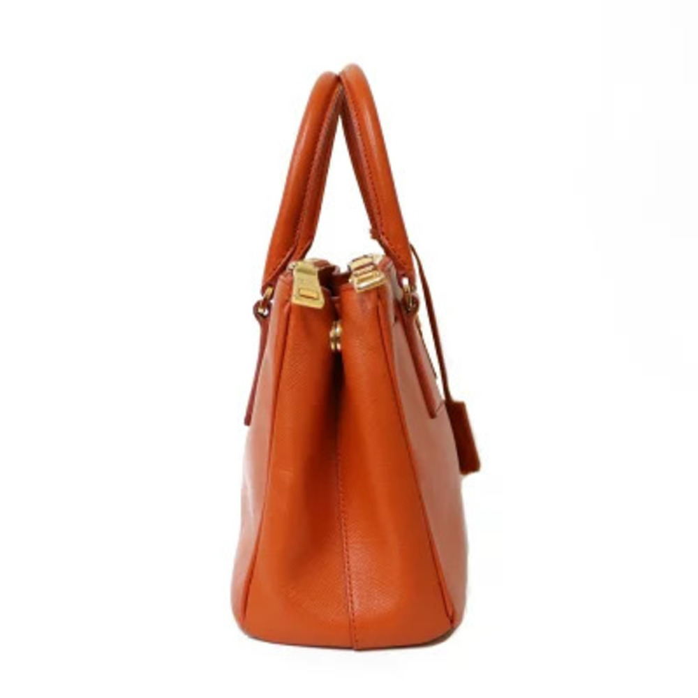 Prada Galleria handbag orange Saffiano Lux leather - Picture 4 of 8